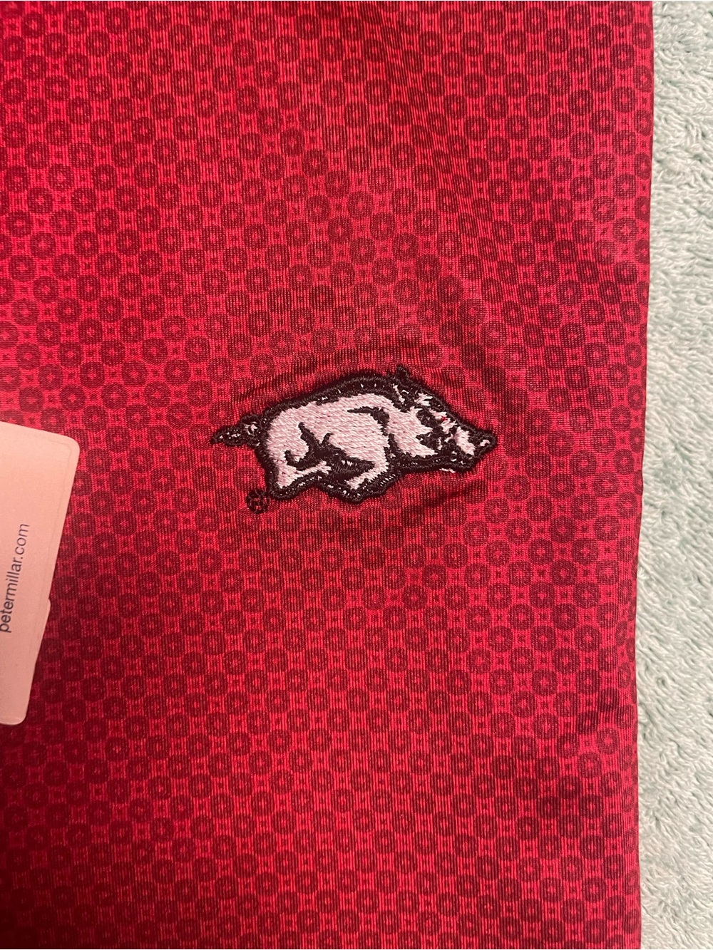 Peter Millar Arkansas Razorbacks Men's L Polo NWT - Picture 5 of 6